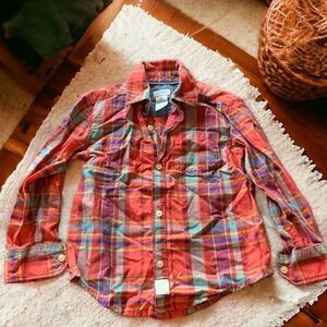 Carter's 3T Button Down Plaid Dress Shirt